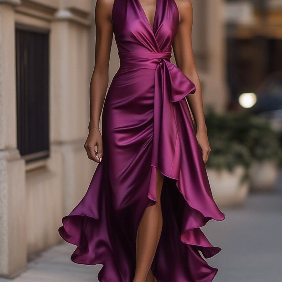 Amelya | Evening Wrap Maxi Dress