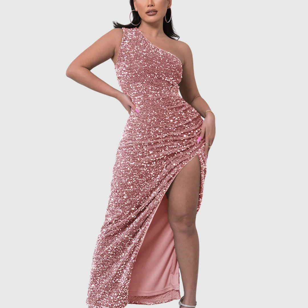 Lillian | Luxe One Shoulder Evening Dress