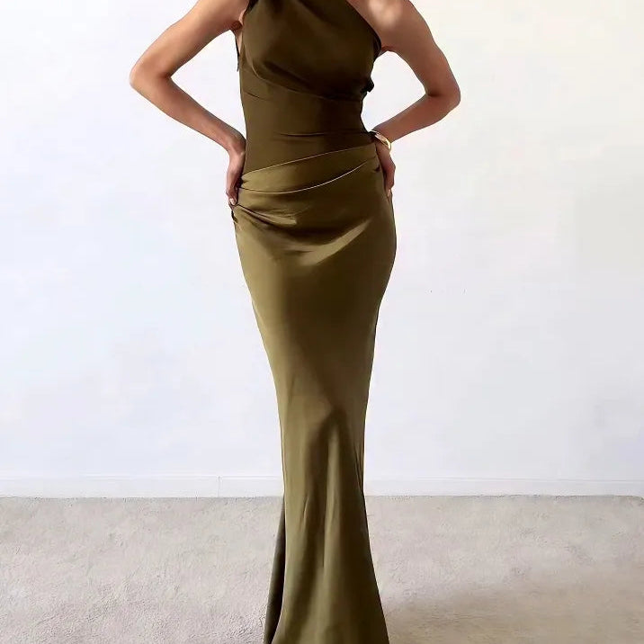 Elara | One Shoulder Maxi Dress
