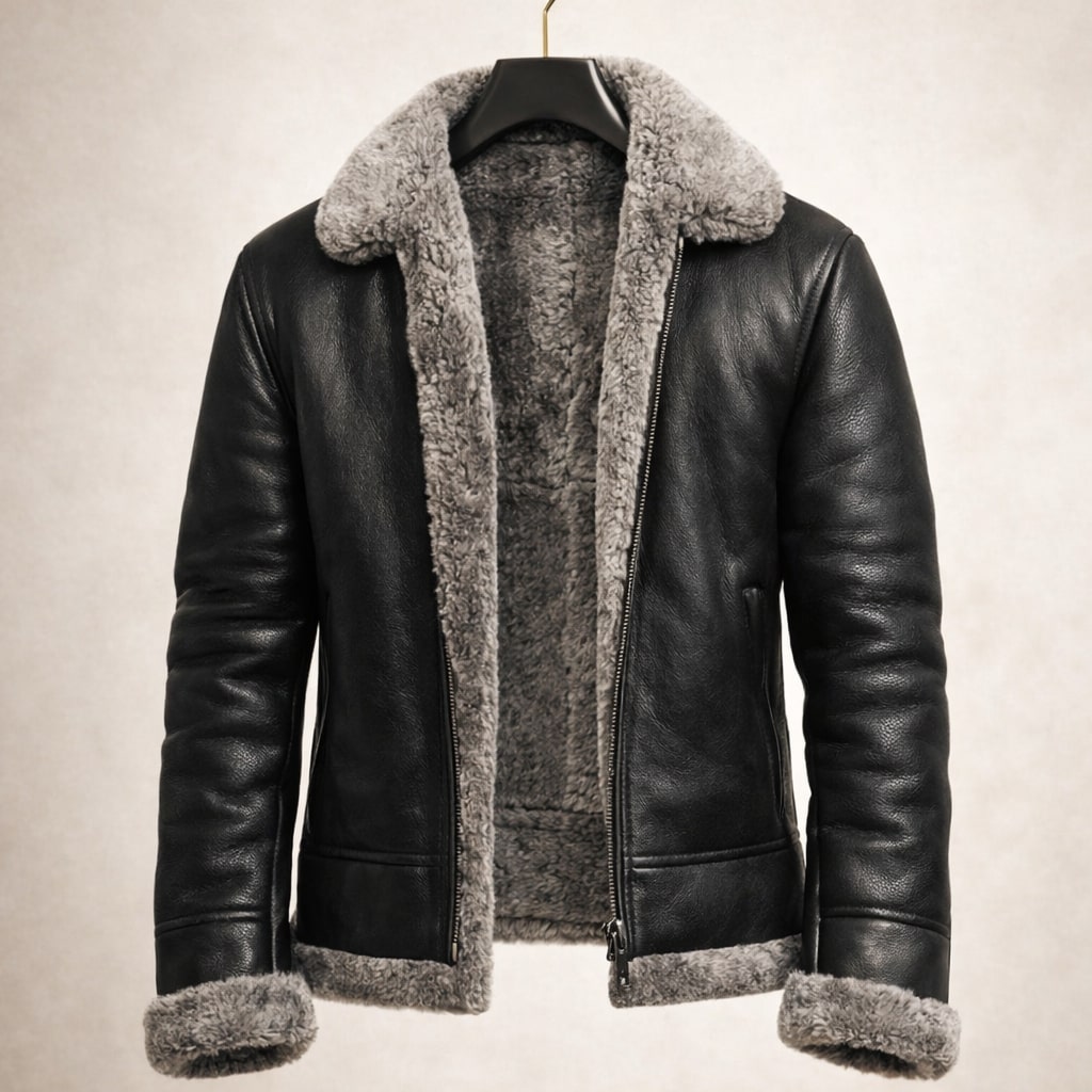 Giacomo Lined Aviator Jacket
