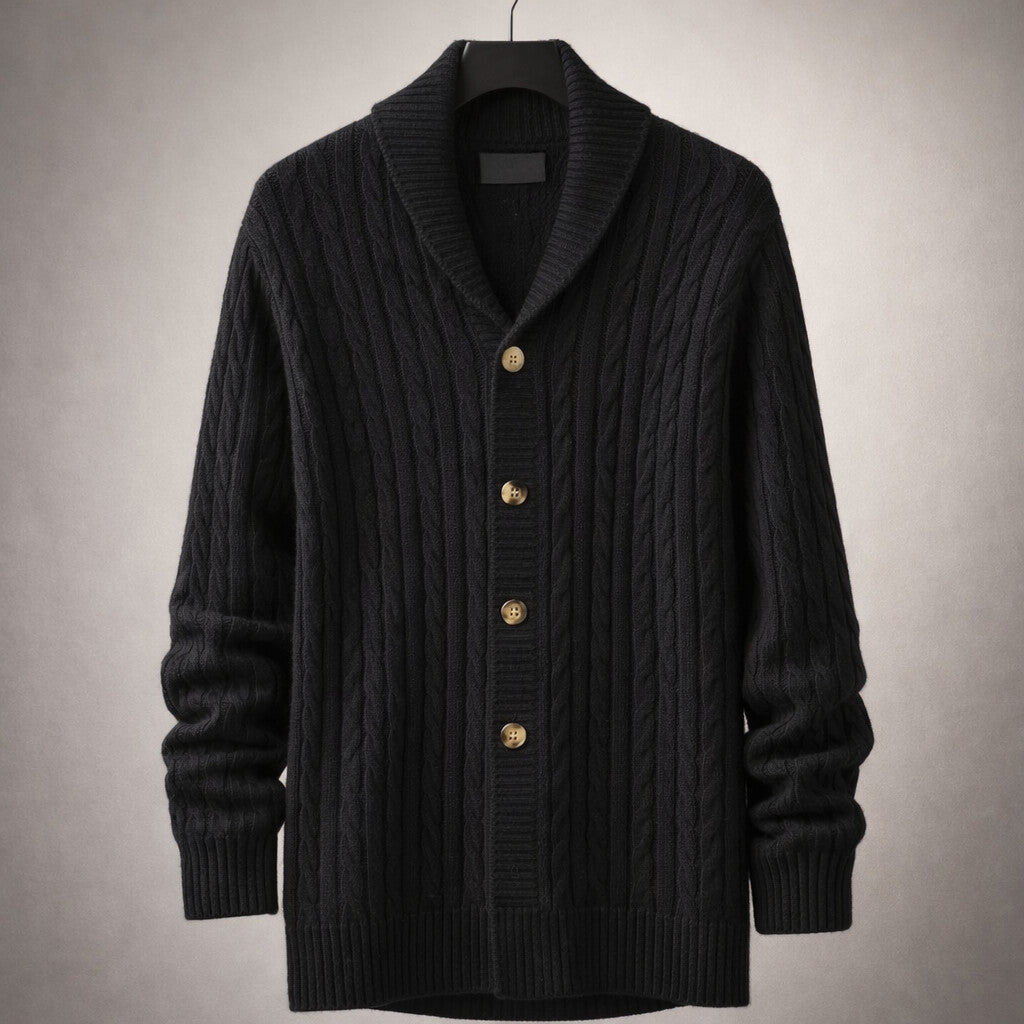 Giacomo Knit Shawl Collar Cardigan