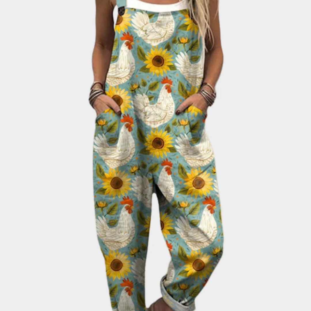 Sarah | Comfortable Printed Overall