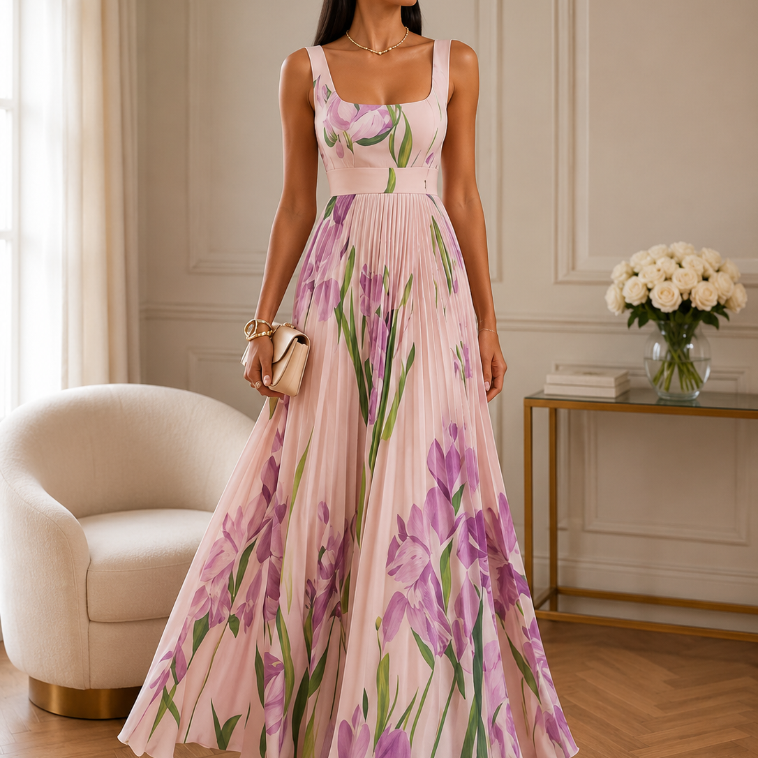Amélie ™ | Floral A-Line Maxi Dress