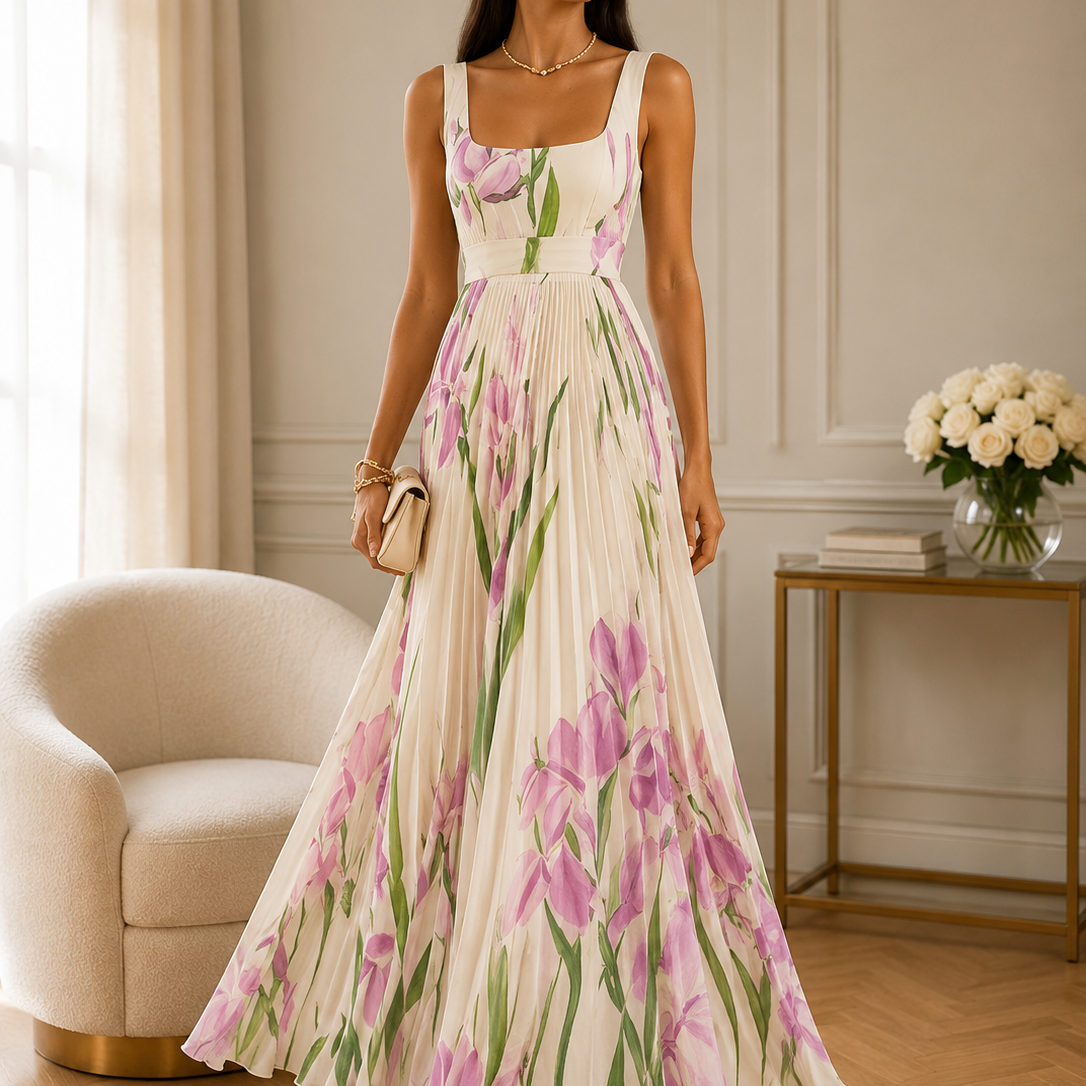 Amélie ™ | Floral A-Line Maxi Dress