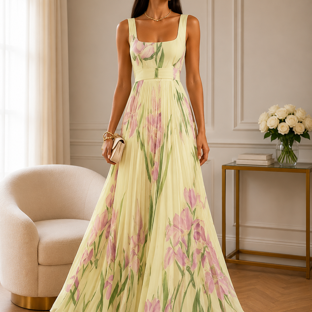 Amélie ™ | Floral A-Line Maxi Dress