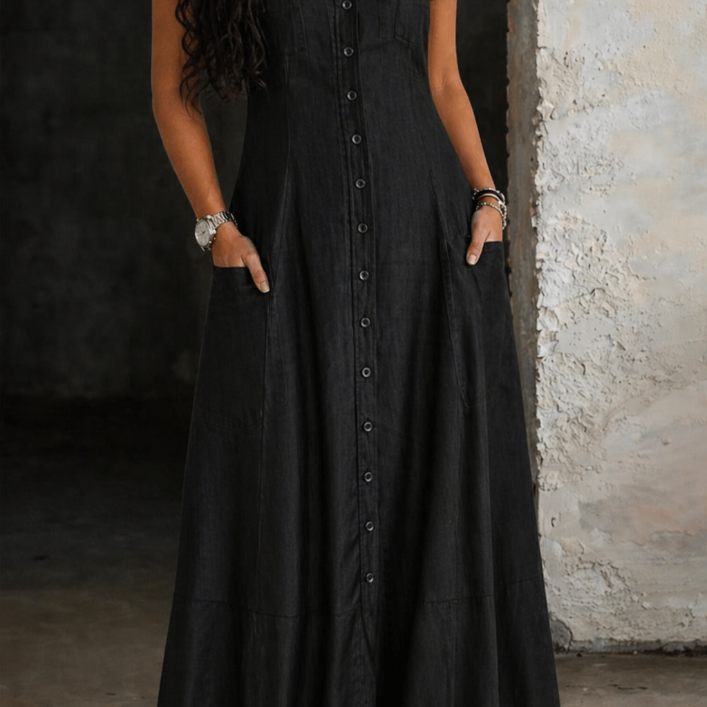 Dovie - Long Denim Dress