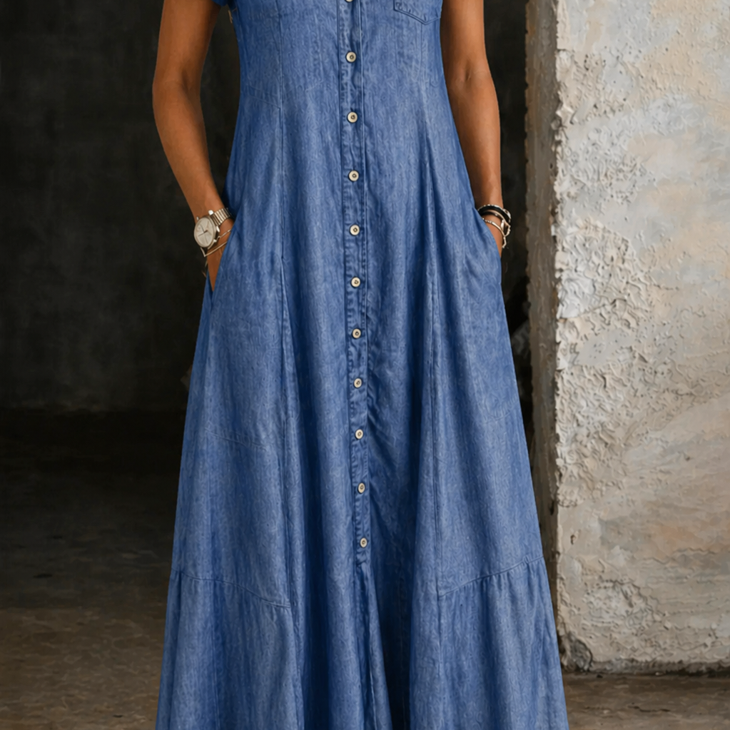 Dovie - Long Denim Dress