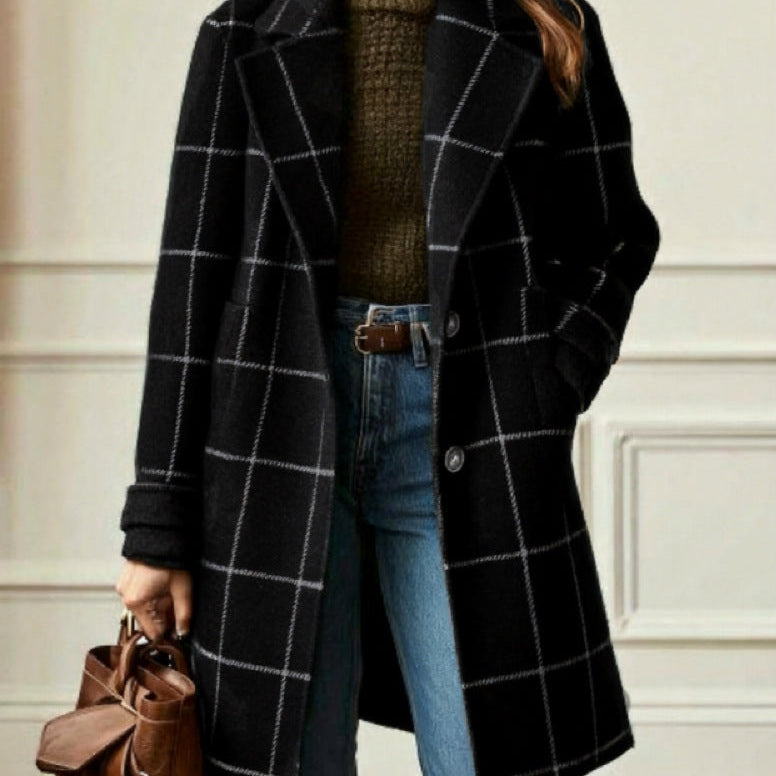 Coralie | Checkered Coat