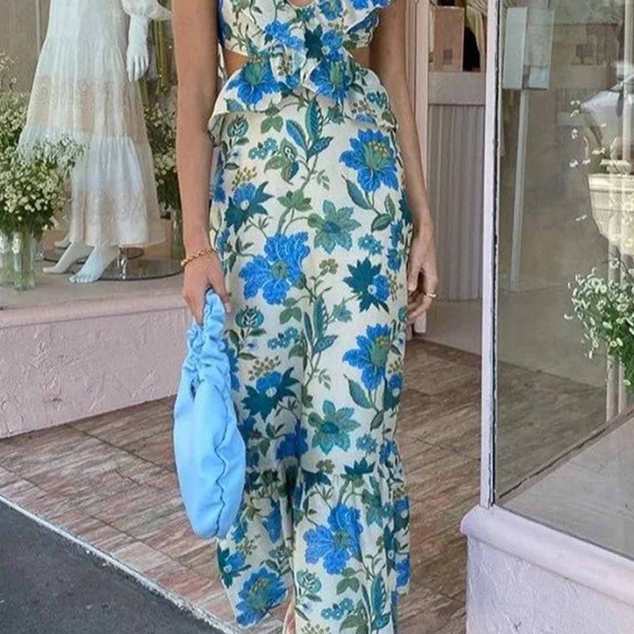 Yafit™ | Floral Ruffle Dress