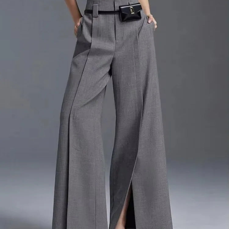 Leona High-Waisted Pleat Trousers
