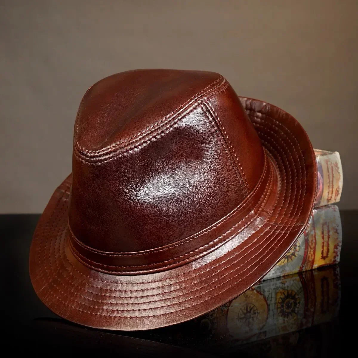 The Kensington Leather Hat