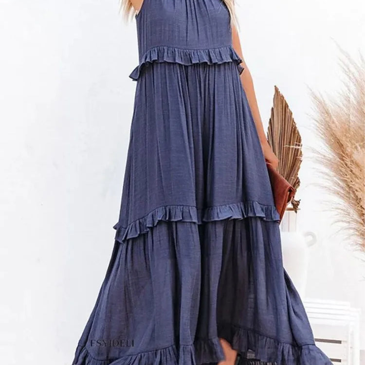 Capri Ruffle Maxi Dress