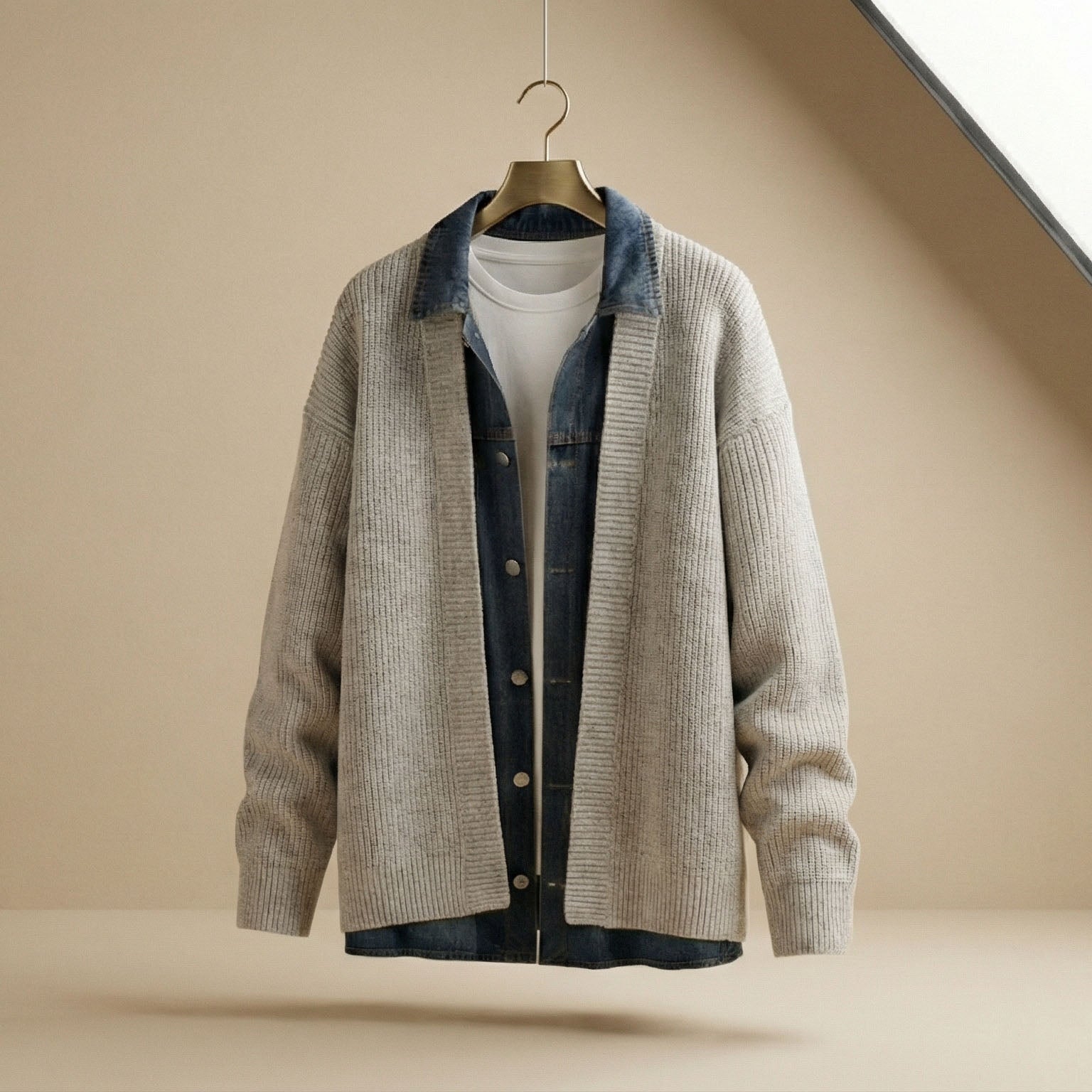 Marcello Layered Knit Jacket