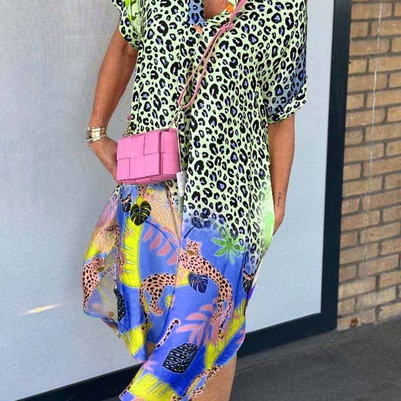 Eri™ | Relaxed Leopard Print Dress