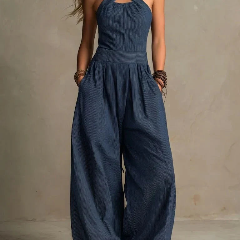 Arabella | Sophisticated Cross-Neck Jumpsuit