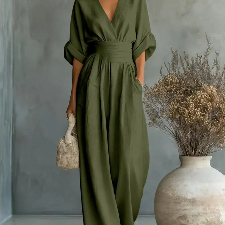 Sophia™ V-Neck Jumpsuit
